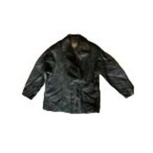 Vintage Avenue de L'opera Express Womens Black Leather Jacket, L